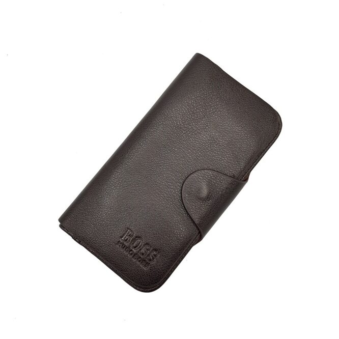ME917 – محفظة جواز بني داكن