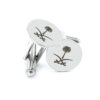 Round Stainless Steel Cufflinks Classic High Quality – Me083