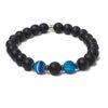 Me1430- Blue & Black Stones bracelet